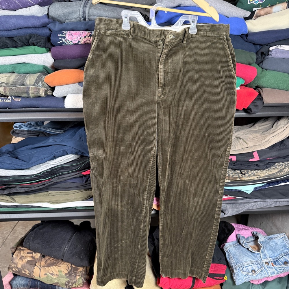 Polo Ralph Lauren Men‎ Corduroy Pants Brown Straight Fit 36x30